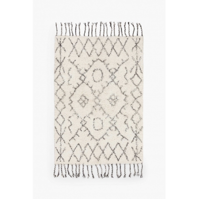 Calma House - Βαμβακερό Χαλί Turco White 150x200cm