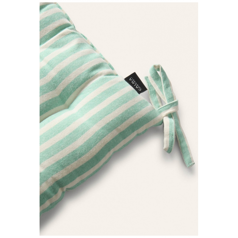 Calma House - Τετράγωνο Μαξιλάρι Καρέκλας Praia Turquoise 40x40cm