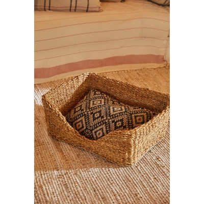 Calma House - Κρεβατάκι Για Κατοικίδια Με Μαξιλάρι Braid Natural 87x58cm