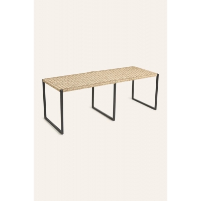 Calma House - Χειροποίητο Παγκάκι Braid Natural 45x120cm