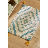 Calma House - Βαμβακερό Πατάκι Μπάνιου Turk Turquoise 50x70cm Calma House - Βαμβακερό Πατάκι Μπάνιου Turk Turquoise 50x70cm