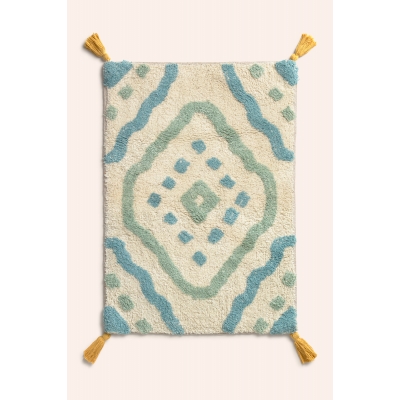 Calma House - Βαμβακερό Πατάκι Μπάνιου Turk Turquoise 50x70cm