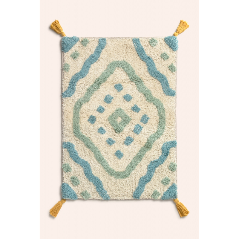 Calma House - Βαμβακερό Πατάκι Μπάνιου Turk Turquoise 50x70cm Calma House - Βαμβακερό Πατάκι Μπάνιου Turk Turquoise 50x70cm