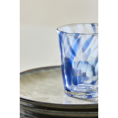 Calma House - Γυάλινο Ποτήρι Beira Blue 8x9cm