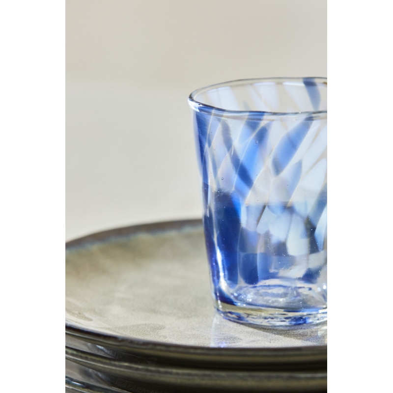 Calma House - Γυάλινο Ποτήρι Beira Blue 8x9cm Calma House - Γυάλινο Ποτήρι Beira Blue 8x9cm