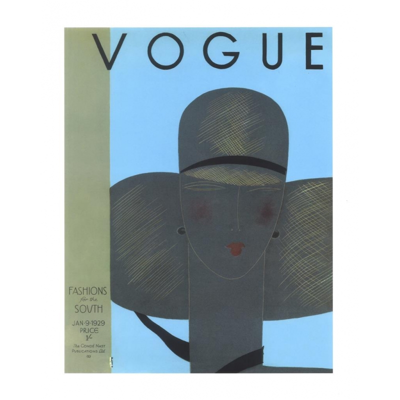 Brookpace Lascelles - Art Print Vogue January 9 1929 Με Κορνίζα Black Box Brookpace Lascelles - Art Print Vogue January 9 1929 Με Κορνίζα Black Box