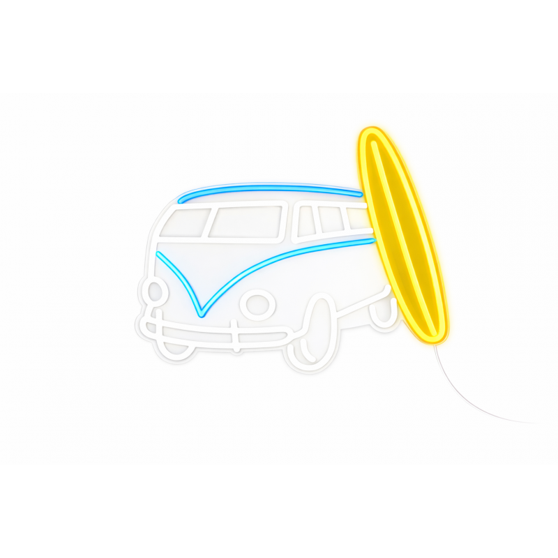Light Me Up - Φωτιστικό Τοίχου NEON Van Surf