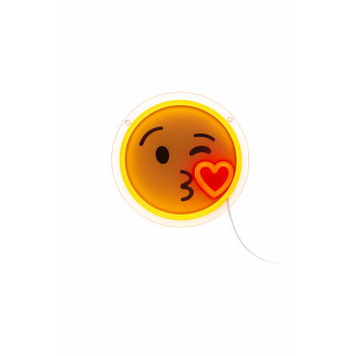 Light Me Up - Φωτιστικό Τοίχου NEON Emoji Kiss