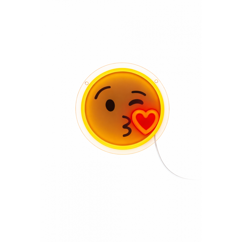 Light Me Up - Φωτιστικό Τοίχου NEON Emoji Kiss Light Me Up - Φωτιστικό Τοίχου NEON Emoji Kiss