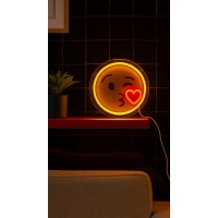 Light Me Up - Φωτιστικό Τοίχου NEON Emoji Kiss Light Me Up - Φωτιστικό Τοίχου NEON Emoji Kiss