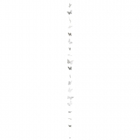 Raeder - Blossom. Χάρτινη Διακοσμητική Γιρλάντα Butterfly Necklace White Grey