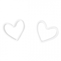 Raeder - Wedding. Σετ 2 Πορσελάνινοι Κρίκοι Για Πετσέτες Φαγητού Hearts