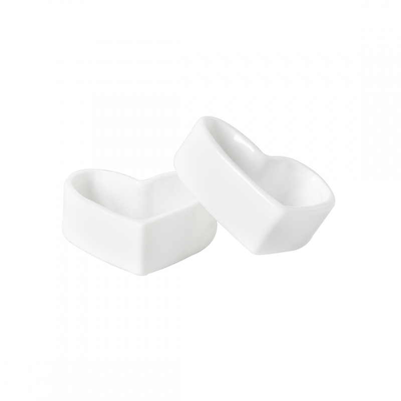 Raeder - Wedding. Σετ 2 Πορσελάνινοι Κρίκοι Για Πετσέτες Φαγητού Hearts