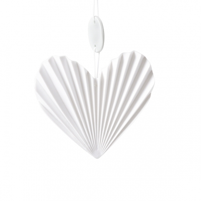 Raeder - Wedding. Πορσελάνινη Κρεμαστή Καρδιά Pleated Heart Below Raeder - Wedding. Πορσελάνινη Κρεμαστή Καρδιά Pleated Heart Below