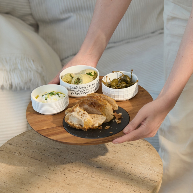 Raeder - Snacks & Nibbles. Στρογγυλός Δίσκος Σερβιρίσματος Με 3 Μπολ Together Raeder - Snacks & Nibbles. Στρογγυλός Δίσκος Σερβιρίσματος Με 3 Μπολ Together