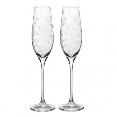 Raeder - Wedding. Σετ 2 Ποτήρια Σαμπάνιας Hearts