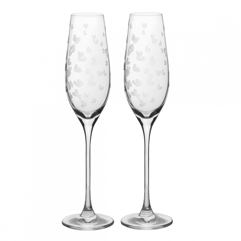 Raeder - Wedding. Σετ 2 Ποτήρια Σαμπάνιας Hearts