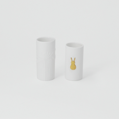 Raeder - Μίνι Διακοσμητικά Βαζάκια Gold Bunny Σετ 2
