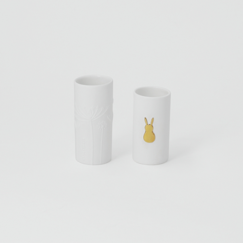 Raeder - Μίνι Διακοσμητικά Βαζάκια Gold Bunny Σετ 2