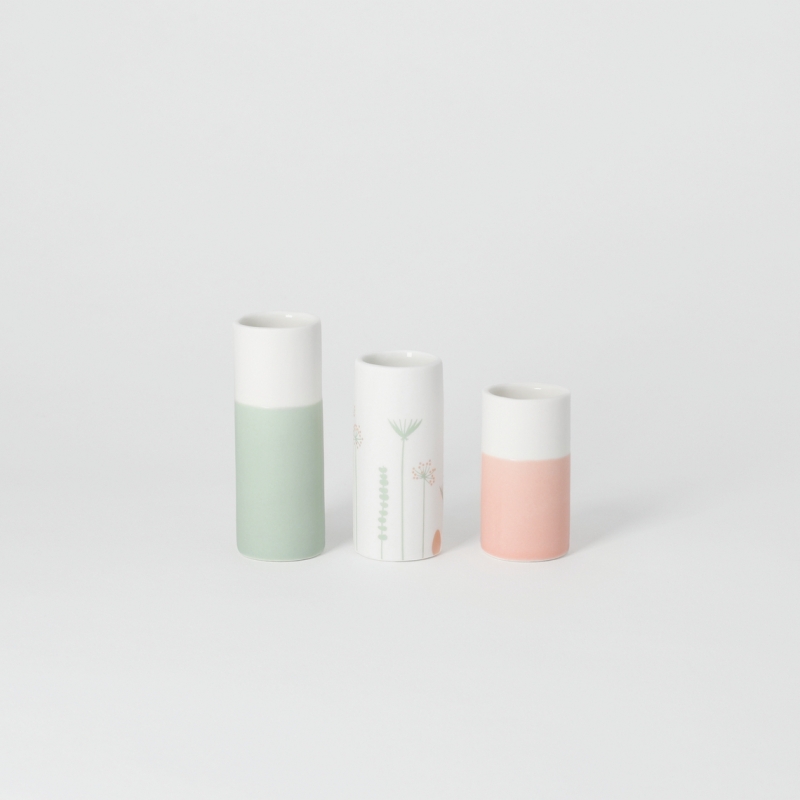 Raeder - Μίνι Διακοσμητικά Βαζάκια Spring Colors Σετ 3