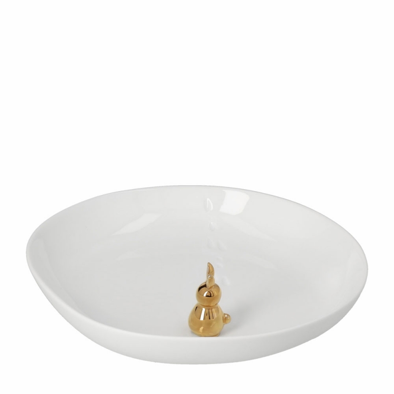 Raeder - Διακοσμητικό Μπολ Gold Bunny