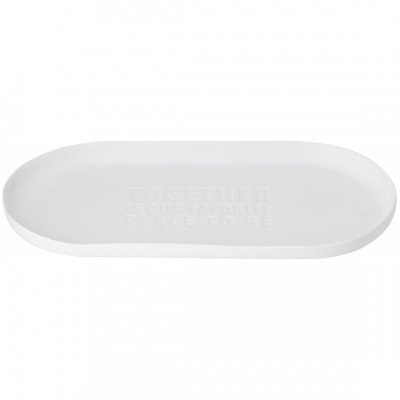 Raeder - World Of Words.  Μακρόστενο Πορσελάνινο Μπολ Together Is Our Favorite Place To Be
