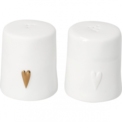 Raeder - Bon Apettit. Σετ Αλάτι Πιπέρι Gold Heart