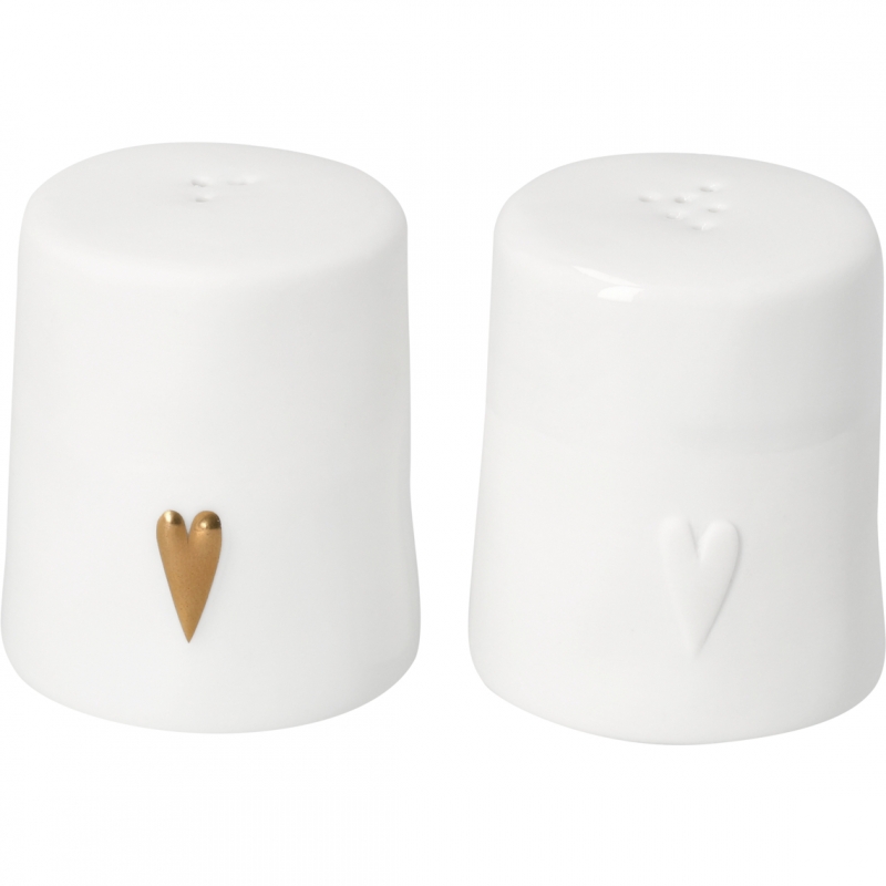 Raeder - Bon Apettit. Σετ Αλάτι Πιπέρι Gold Heart