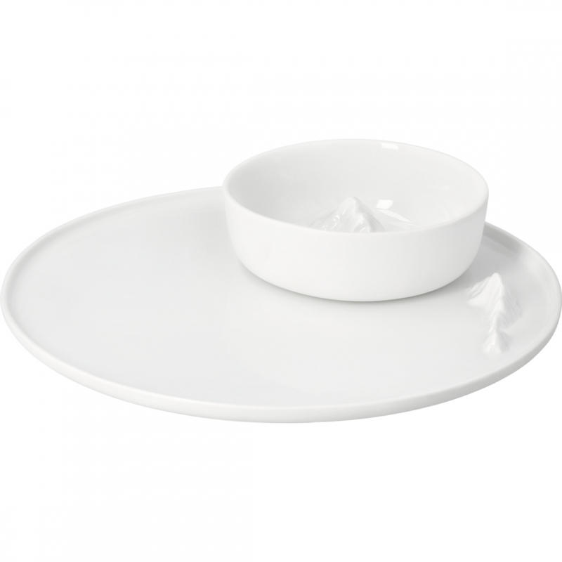 Raeder - Mountain Air. Πορσελάνινο Σετ Πιατέλα και Μπολ Summit Meeting