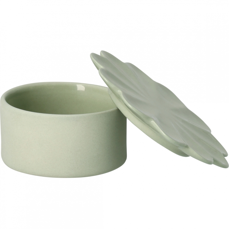 Raeder - Softone. Κεραμικό Μπολ Με Καπάκι Flower Green