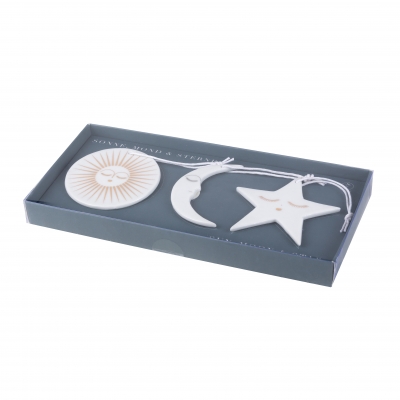 Trevoly by Raeder - Σετ 3 Πορσελάνινα Στολίδια Sun Moon Star Trevoly by Raeder - Σετ 3 Πορσελάνινα Στολίδια Sun Moon Star