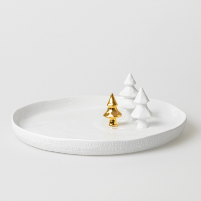 Raeder - Πορσελάνινη Πιατέλα Christmas Magic Landscape Trees