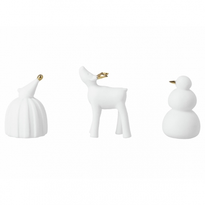 Raeder - Πορσελάνινο Διακοσμητικό Σετ 3 Winter Figures