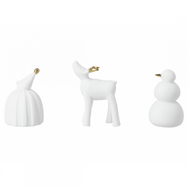 Raeder - Πορσελάνινο Διακοσμητικό Σετ 3 Winter Figures Raeder - Πορσελάνινο Διακοσμητικό Σετ 3 Winter Figures