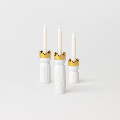 Raeder - Σετ 3 Mini Πορσελάνινα Κηροπήγια King's Light Raeder - Σετ 3 Mini Πορσελάνινα Κηροπήγια King's Light