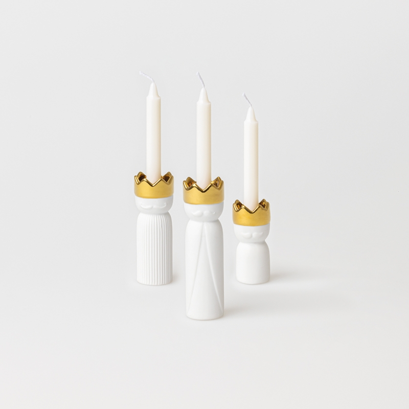 Raeder - Σετ 3 Mini Πορσελάνινα Κηροπήγια King's Light Raeder - Σετ 3 Mini Πορσελάνινα Κηροπήγια King's Light
