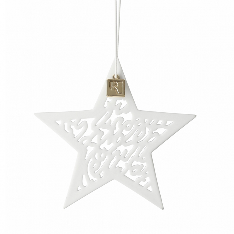 Raeder - Πορσελάνινο Στολίδι Star Handwriting