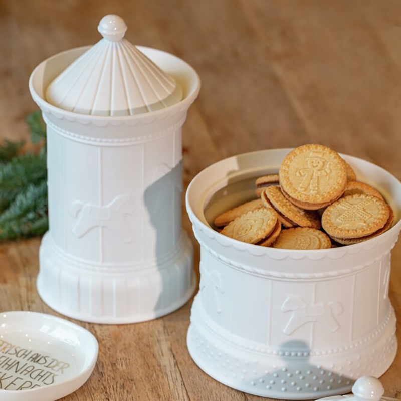 Raeder - Πορσελάνινο Βάζο Με Καπάκι Carousel Stripes