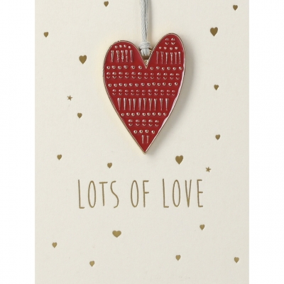 Raeder - Μίνι Κάρτα Με Μεταλλικό Στολίδι Heart Raeder - Μίνι Κάρτα Με Μεταλλικό Στολίδι Heart