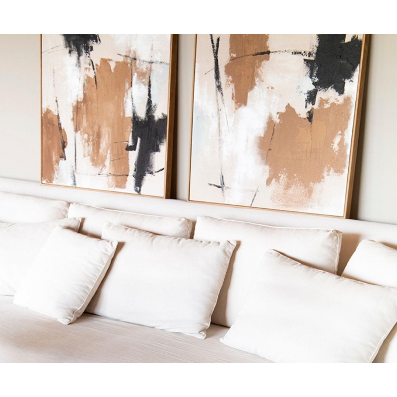 Andrea House - Χειροποίητος Πίνακας Ζωγραφικής Abstract Esauira 80x80cm