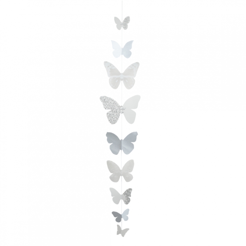 Raeder - Blossom. Χάρτινη Διακοσμητική Γιρλάντα Butterfly Necklace Large