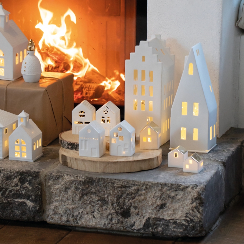 Raeder - Πορσελάνινο Σπιτάκι Για Ρεσώ Little Light Room Shinining