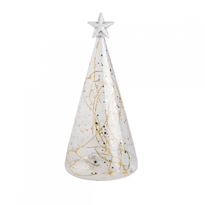 Raeder - Επιτραπέζιο Γυάλινο Δεντράκι LED Stars Gold Raeder - Επιτραπέζιο Γυάλινο Δεντράκι LED Stars Gold