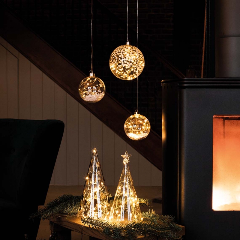 Raeder - Γυάλινη Μπάλα LED Merry Xmas Small Raeder - Γυάλινη Μπάλα LED Merry Xmas Small
