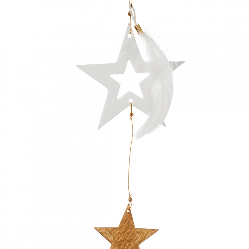 Raeder - Κρεμαστό Διακοσμητικό Golden Star Pendant White Star Raeder - Κρεμαστό Διακοσμητικό Golden Star Pendant White Star