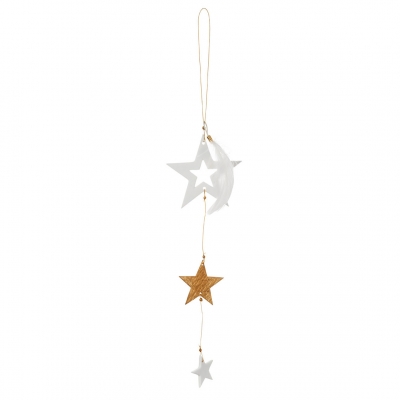 Raeder - Κρεμαστό Διακοσμητικό Golden Star Pendant White Star