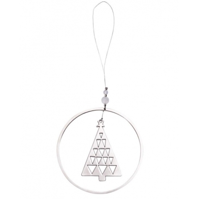 Raeder - Μεταλλικό Διακοσμητικό Christmas Tree Silver