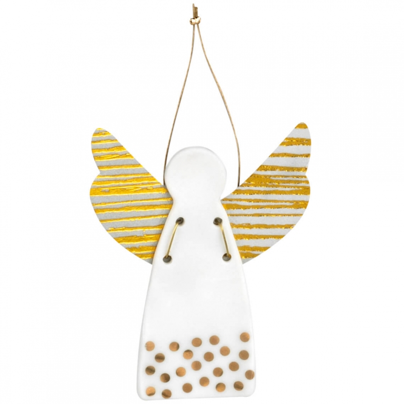 Raeder - Πορσελάνινο Αγγελάκι Dots Gold Mini Raeder - Πορσελάνινο Αγγελάκι Dots Gold Mini