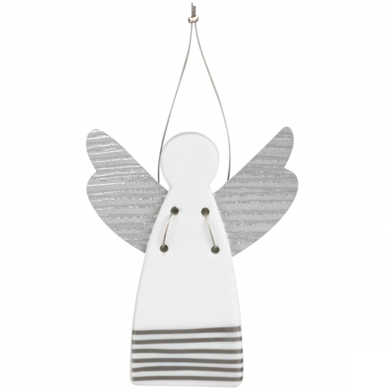 Raeder - Πορσελάνινο Αγγελάκι Silver Stripes Mini Raeder - Πορσελάνινο Αγγελάκι Silver Stripes Mini