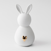 Raeder - Πορσελάνινο Διακοσμητικό Bunny Μan Gold Heart Large